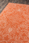 Momeni Baja BAJ22 Orange Area Rug Corner Image Feature