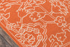 Momeni Baja BAJ22 Orange Area Rug Close up
