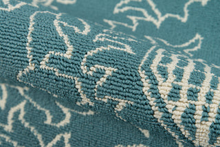 Momeni Baja BAJ22 Teal Area Rug Pile Image