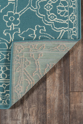 Momeni Baja BAJ22 Teal Area Rug Room Image