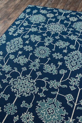 Momeni Baja BAJ23 Blue Area Rug Corner Image Feature