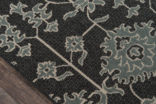 Momeni Baja BAJ23 Charcoal Area Rug Close up