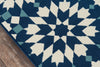 Momeni Baja BAJ30 Navy Area Rug Close up
