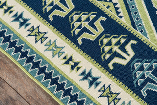 Momeni Baja BAJ31 Green Area Rug Close up