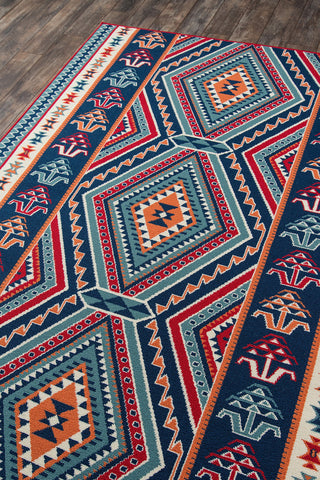 Momeni Baja BAJ31 Red Area Rug Corner Image Feature