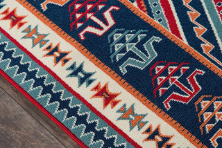 Momeni Baja BAJ31 Red Area Rug Close up