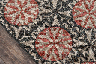 Momeni Baja BAJ33 Charcoal Area Rug Close up