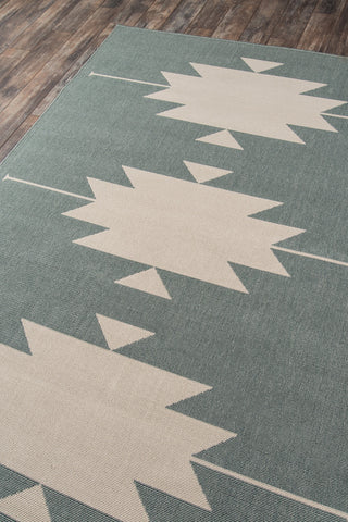 Momeni Baja BAJ34 Sage Area Rug Corner Image Feature