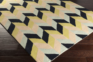 Surya Bali BAL-1929 Pastel Pink Hand Tufted Area Rug by Peter Som 5x8 Corner
