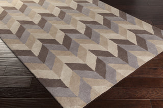 Surya Bali BAL-1930 Light Gray Hand Tufted Area Rug by Peter Som 5x8 Corner