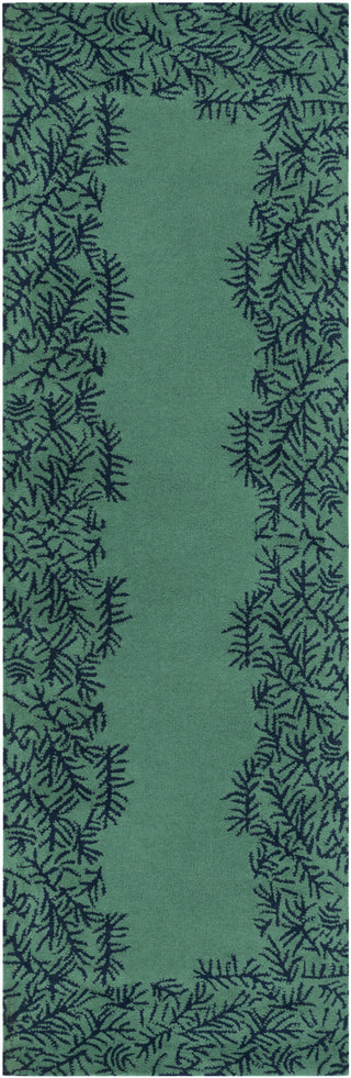 Surya Bali BAL-1933 Emerald/Kelly Green Area Rug by Peter Som 