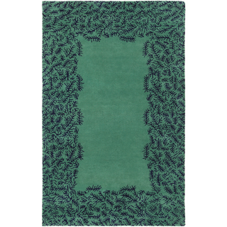 Surya Bali BAL-1933 Emerald/Kelly Green Area Rug by Peter Som 5' x 8'