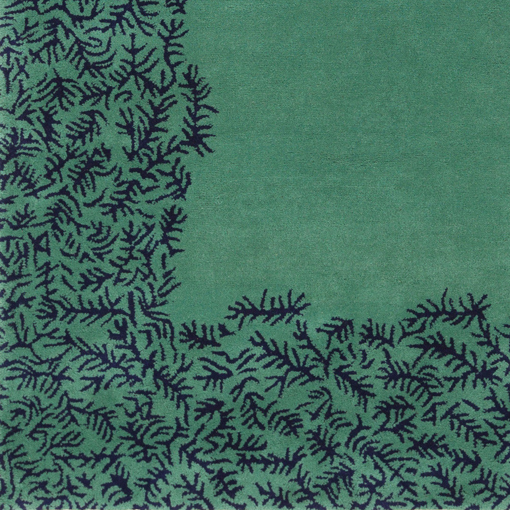 Surya Bali BAL-1933 Emerald/Kelly Green Hand Tufted Area Rug by Peter Som Sample Swatch