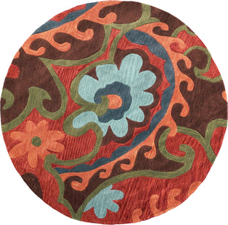 KAS Bali 2877 Mocha/Rust Serafena Area Rug 