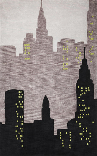 KAS Bali 2878 Black City View Area Rug main image