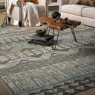 Karastan Serenade Ballad Gray Area Rug by Studio Room Scene Featured