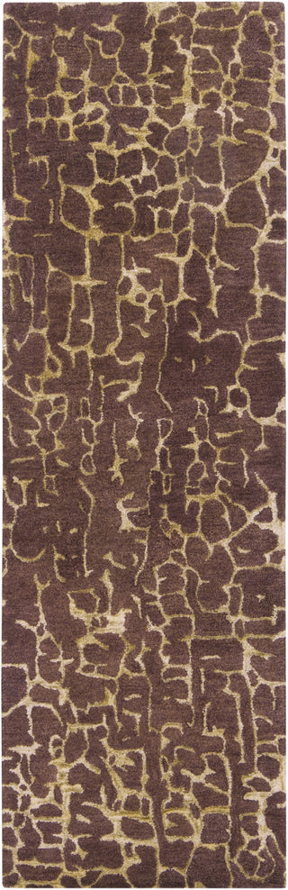 Surya Banshee BAN-3304 Chocolate Area Rug 2'6'' x 8' Runner