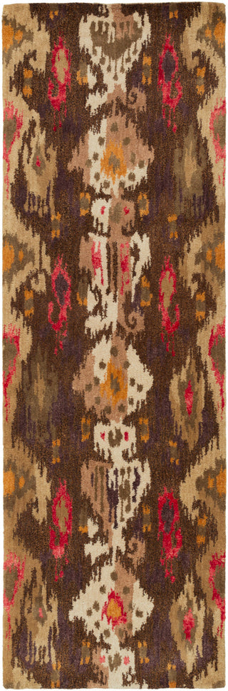 Surya Banshee BAN-3321 Chocolate Area Rug 2'6'' x 8' Runner