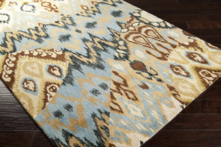 Surya Banshee BAN-3325 Slate Hand Tufted Area Rug 5x8 Corner