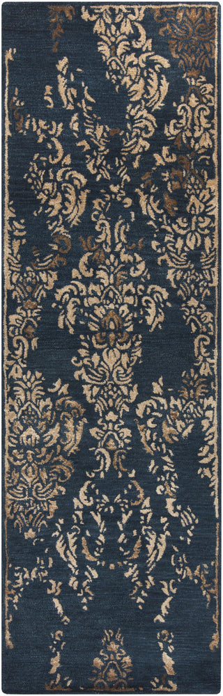 Surya Banshee BAN-3341 Teal Area Rug 2'6'' x 8' Runner