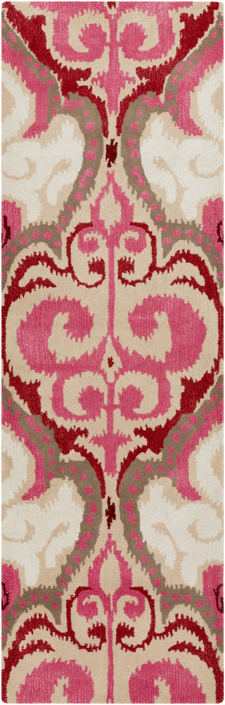 Surya Banshee BAN-3349 Hot Pink Area Rug 2'6'' x 8' Runner