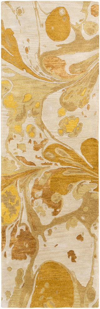 Surya Banshee BAN-3360 Gold Area Rug 2'6'' x 8' Runner