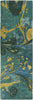 Surya Banshee BAN-3364 Teal Area Rug 2'6'' X 8' Runner