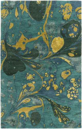 Surya Banshee BAN-3364 Teal Area Rug 5' x 8'