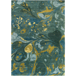 Surya Banshee BAN-3364 Teal Hand Tufted Area Rug 8' X 11'