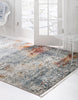 Unique Loom Baracoa T-F508 Cream Area Rug Rectangle Lifestyle Image