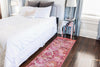 Unique Loom Baracoa T-F509 Pink Area Rug Runner Lifestyle Image