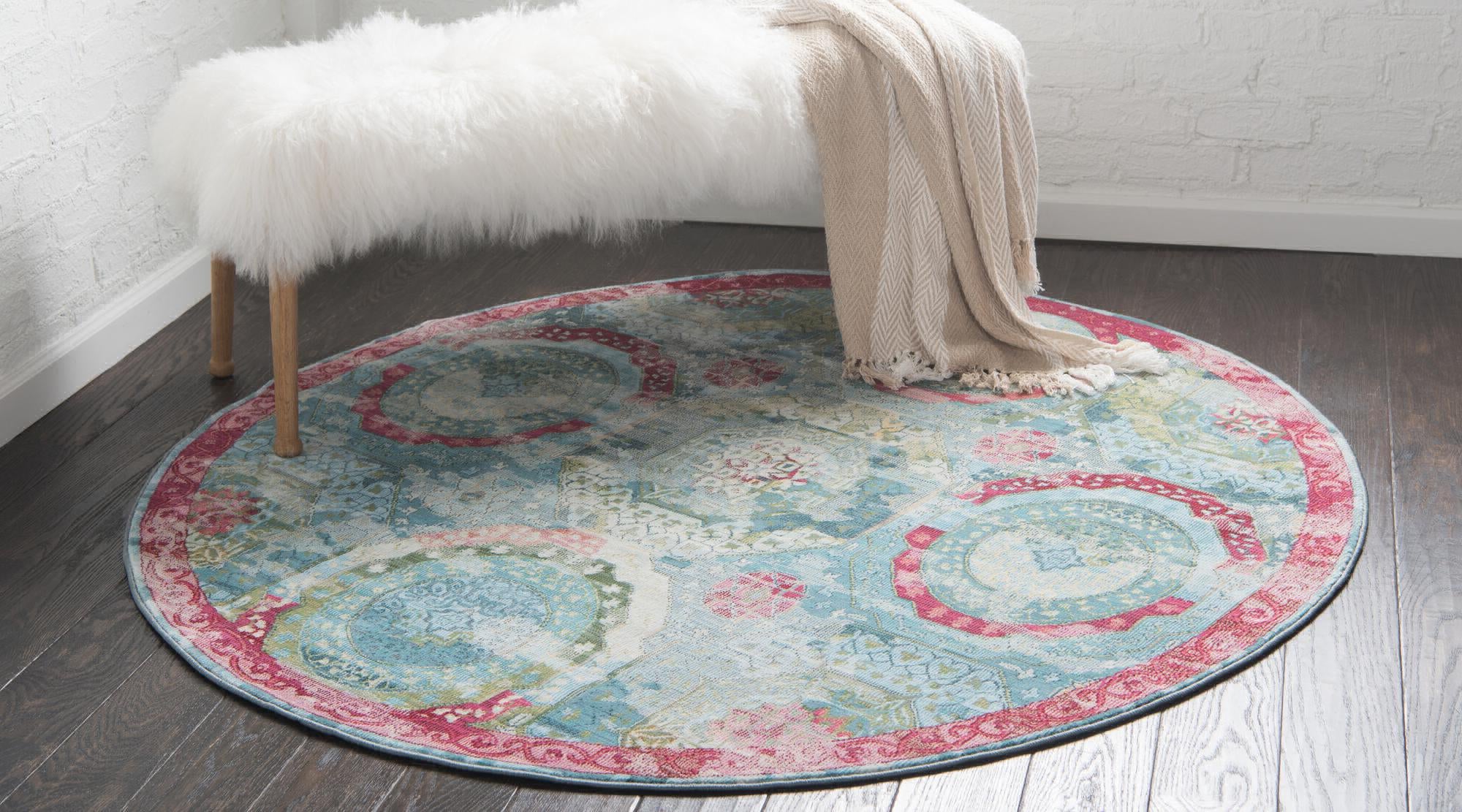 Unique Loom Baracoa T-F561 Turquoise Area Rug – Incredible Rugs and Decor