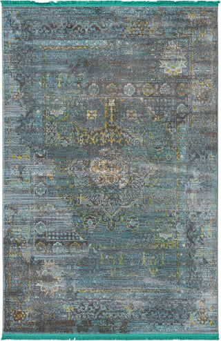 Unique Loom Baracoa T-F510 Turquoise Area Rug main image