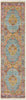 Unique Loom Baracoa T-F557 Light Blue Area Rug Runner Top-down Image