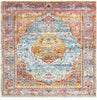 Unique Loom Baracoa T-F557 Light Blue Area Rug Square Top-down Image