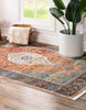 Unique Loom Baracoa T-F557 Rust Red Area Rug Rectangle Lifestyle Image