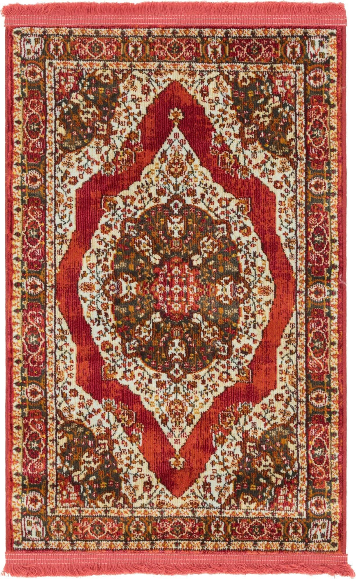 Unique Loom Baracoa T-F561 Red Area Rug – Incredible Rugs and Decor