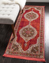 Unique Loom Baracoa T-F561 Red Area Rug Runner Lifestyle Image
