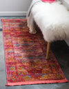 Unique Loom Baracoa T-F576 Red Area Rug Runner Lifestyle Image