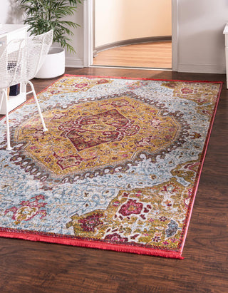 Unique Loom Baracoa T-HAVANA-1003 Gold Area Rug Rectangle Lifestyle Image Feature