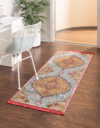 Unique Loom Baracoa T-HAVANA-1003 Gold Area Rug Runner Lifestyle Image