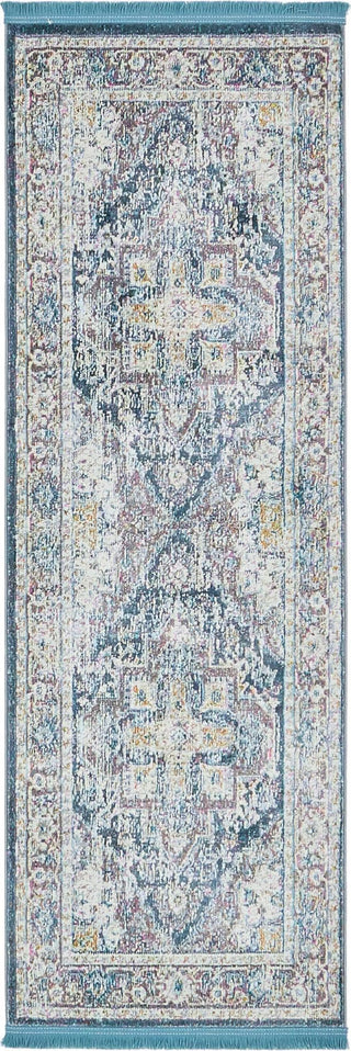 Unique Loom Baracoa T-HAVANA-1004 Gray Area Rug Runner Top-down Image