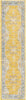 Unique Loom Baracoa T-HAVANA-1004 Yellow Area Rug Runner Top-down Image