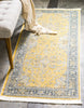 Unique Loom Baracoa T-HAVANA-1004 Yellow Area Rug Runner Lifestyle Image