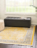 Unique Loom Baracoa T-HAVANA-1004 Yellow Area Rug Square Lifestyle Image