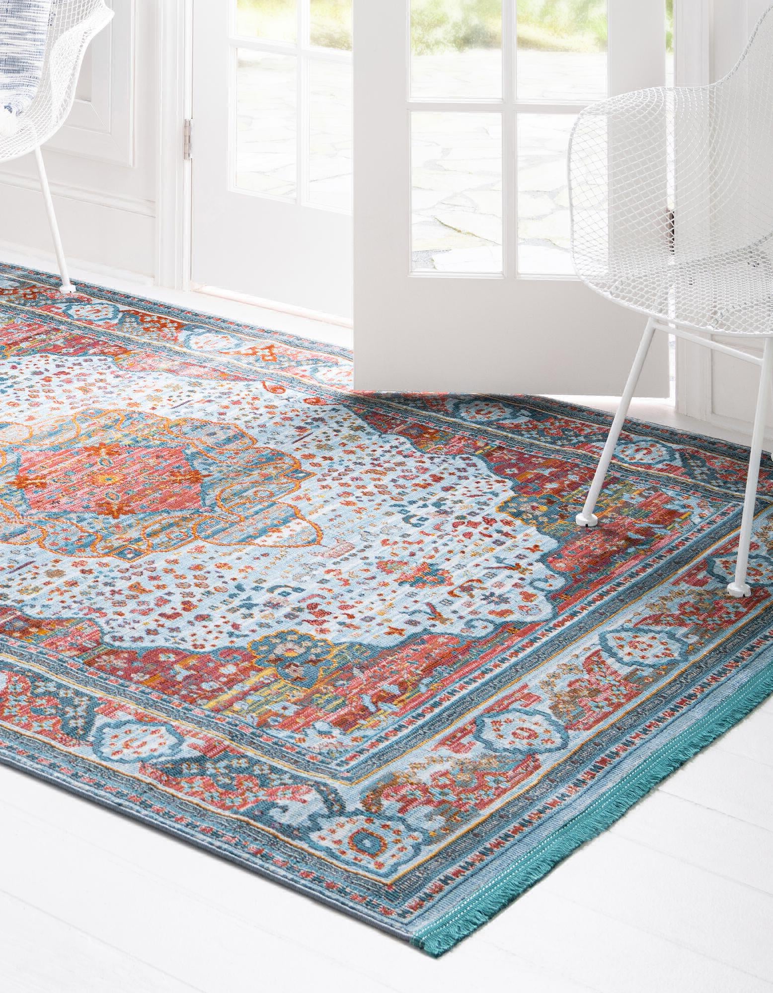 Unique Loom Yosemite Sedona Rug Multi/Blue 2' 2 x 6' 9 Runner