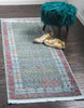 Unique Loom Baracoa T-HAVANA-1017 Blue Area Rug Runner Lifestyle Image