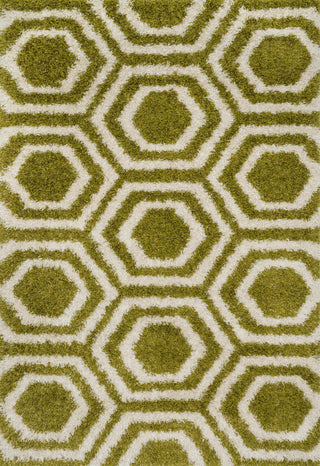 Loloi Barcelona Shag BS-09 Green / Ivory Area Rug Main