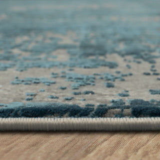 Karastan Tryst Bari Gray Blue Area Rug Detail Image