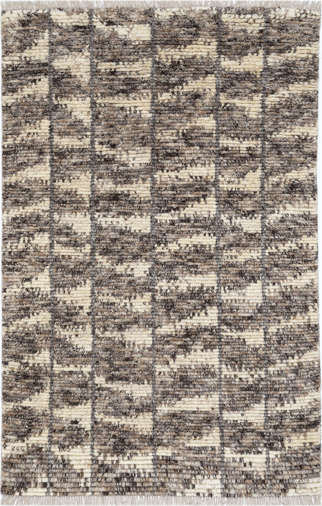 NuStory Bovina Barred Turkey Feathers Brown Area Rug by Newell Turner main image
